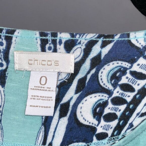 Chico’s Butterfly Top Small (0) - Picture 3 of 3